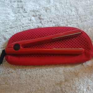 CHI Red Hair Straightener with Case